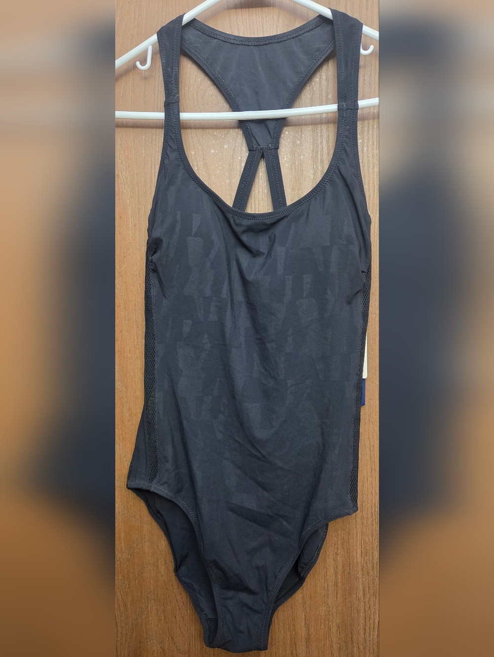 Gottex Black One-Piece Swimsuit with Subtle Logo Jacquard